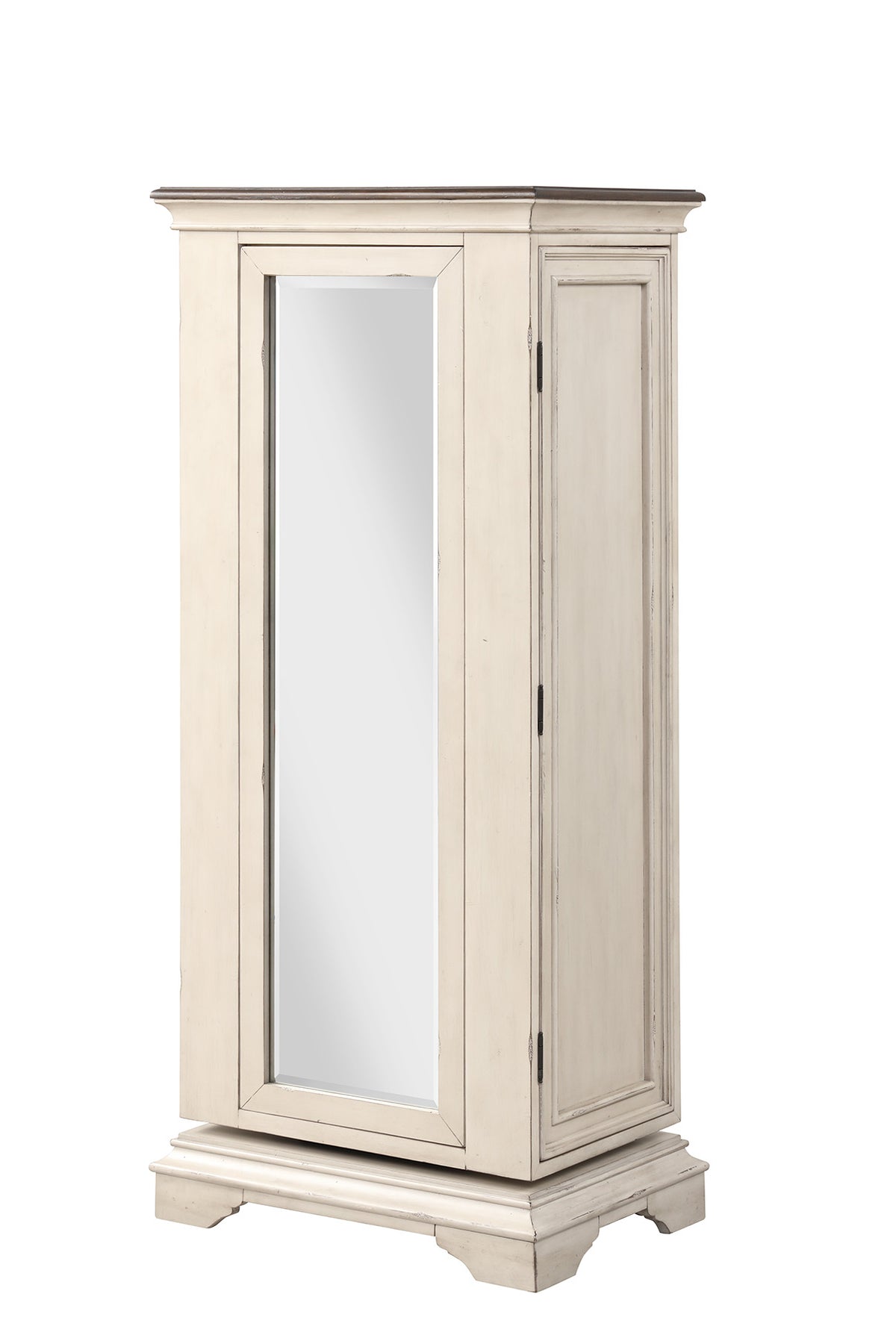 ANASTASIA LINGERIE SWIVEL CHEST WITH MIRROR – ANTIQUE WHITE