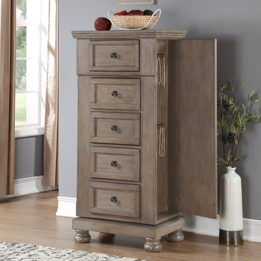 ALLEGRA SWIVEL CHEST – PEWTER