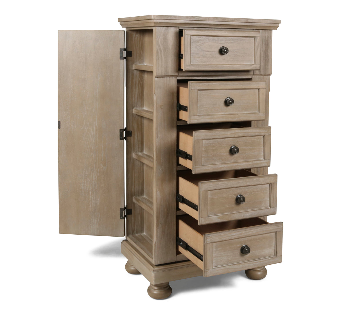 ALLEGRA SWIVEL CHEST – PEWTER