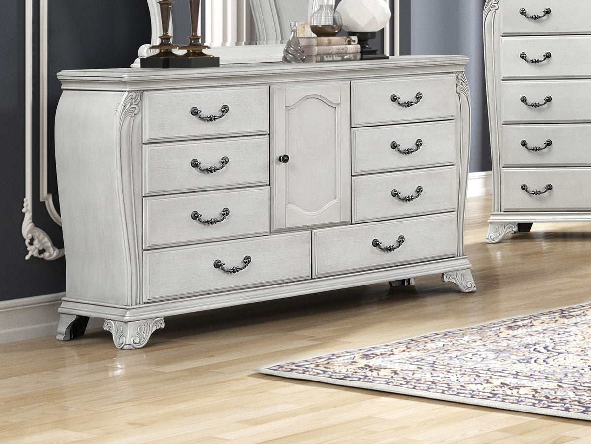 Cambria Hills Dresser – Mist Gray + FREE Mirror