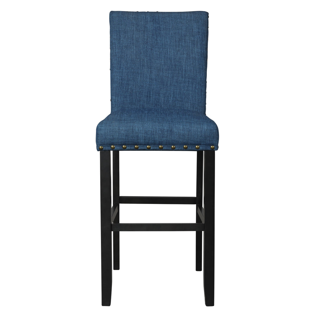 Crispin Marine Blue Bar Chairs – Set of 2