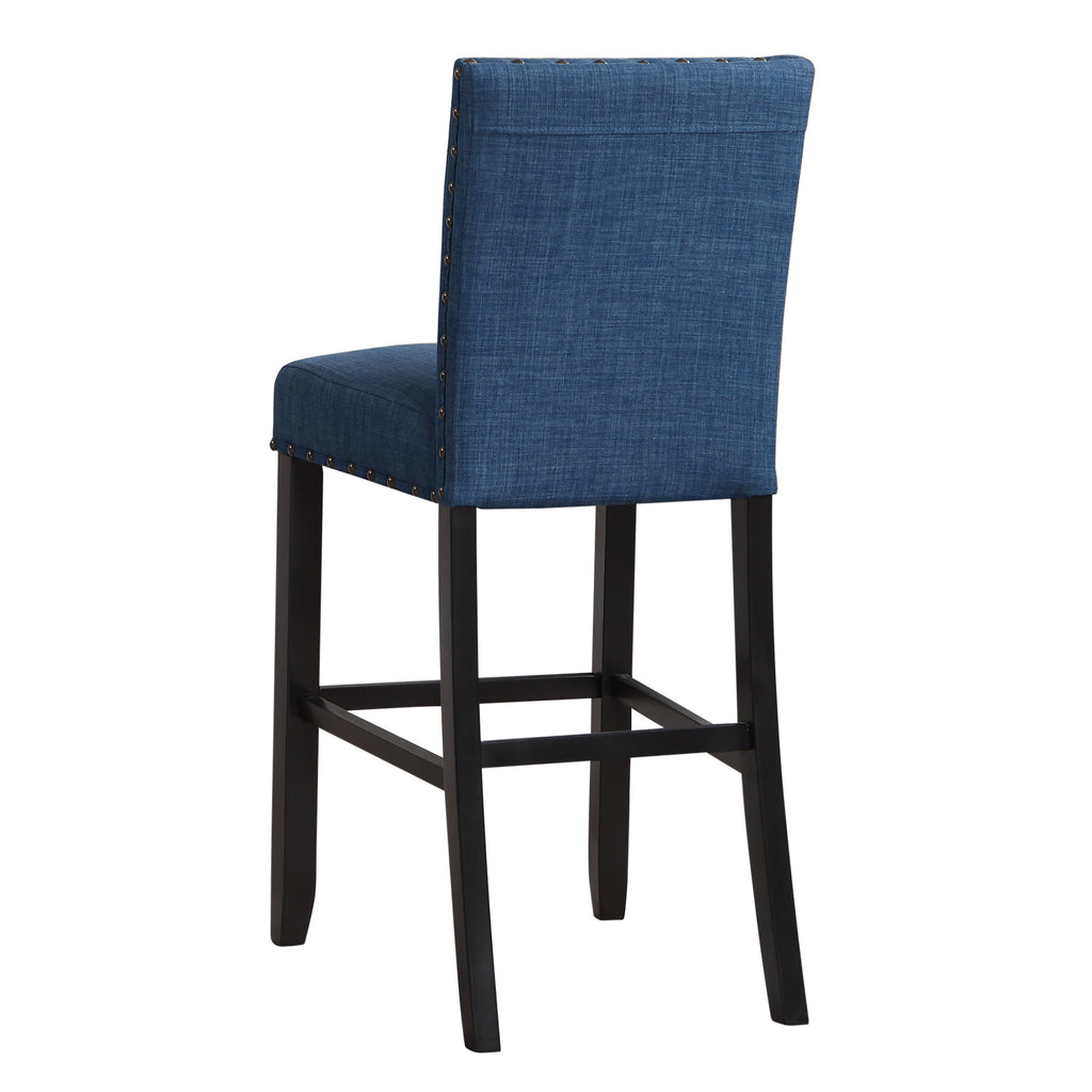 Crispin Marine Blue Bar Chairs – Set of 2