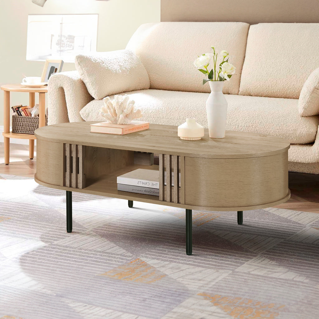 Brax Oval Cocktail Table – Natural