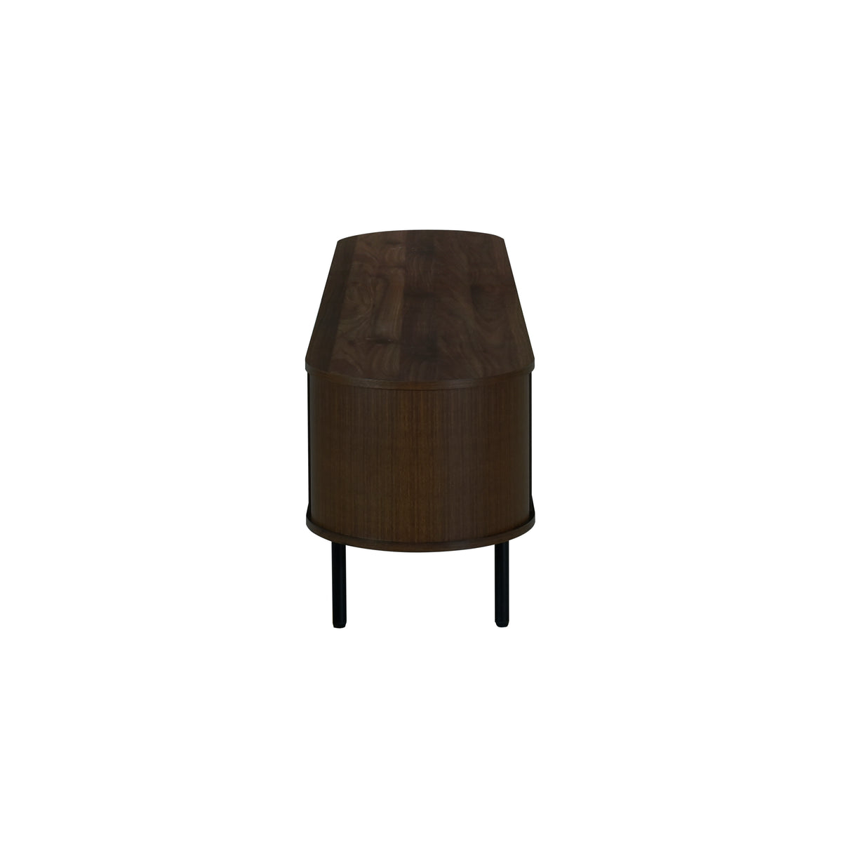 Brax 70" TV Console – Walnut & Black
